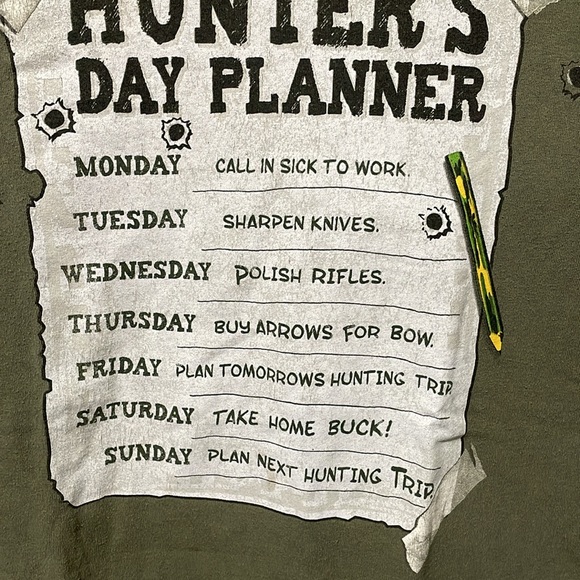 HUNTER’S Day Planner Tee 🔥 - Picture 6 of 6